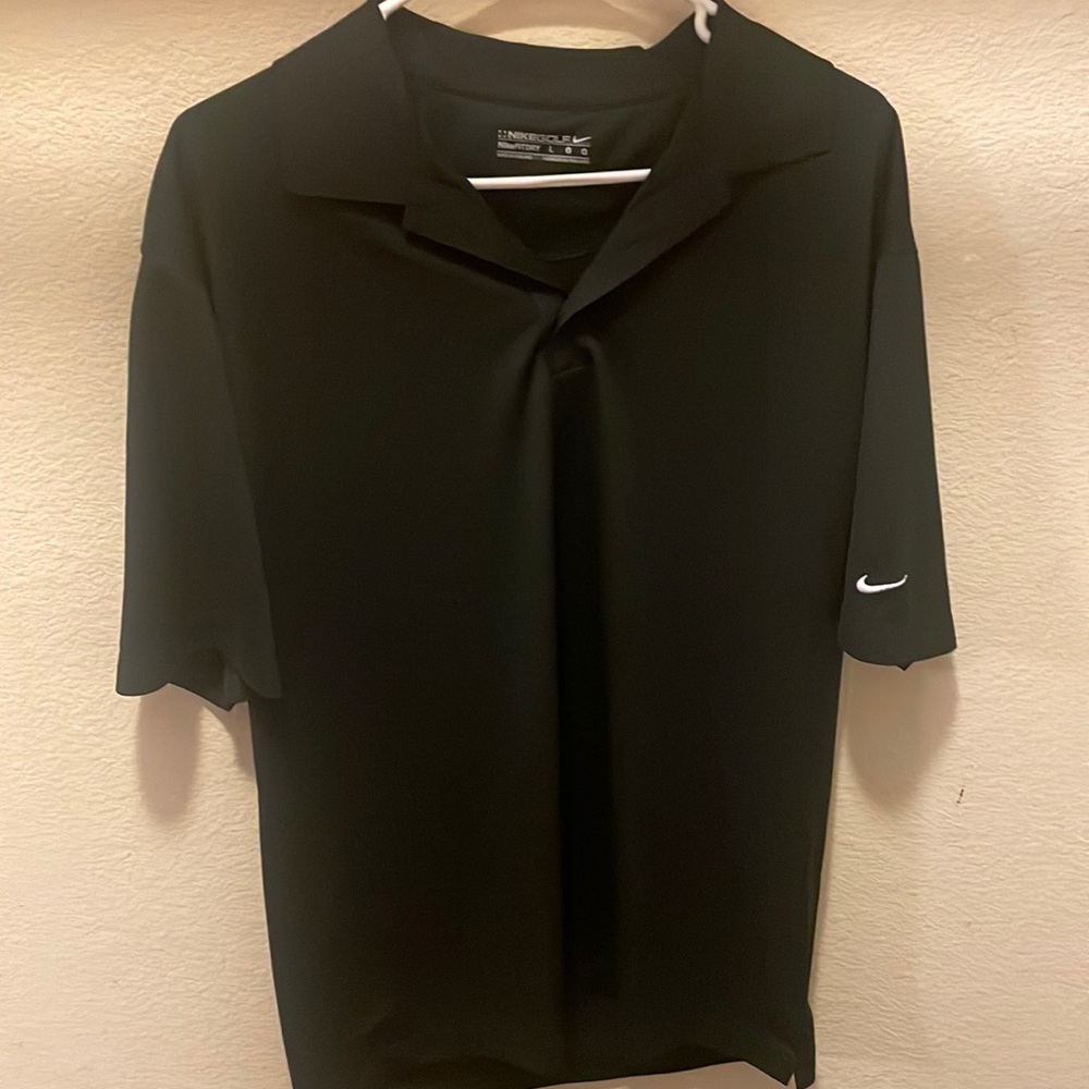 Nike Black Golf Polo Size Large